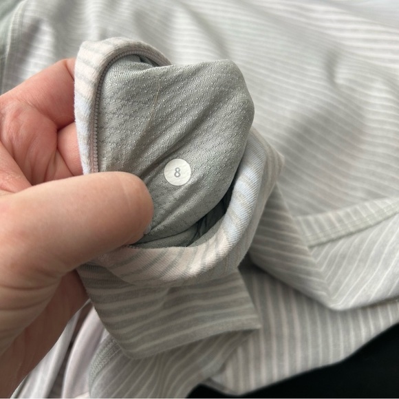 Lululemon Think Fast Long Sleeve Striped Athletic Shirt - Picture 8 of 8